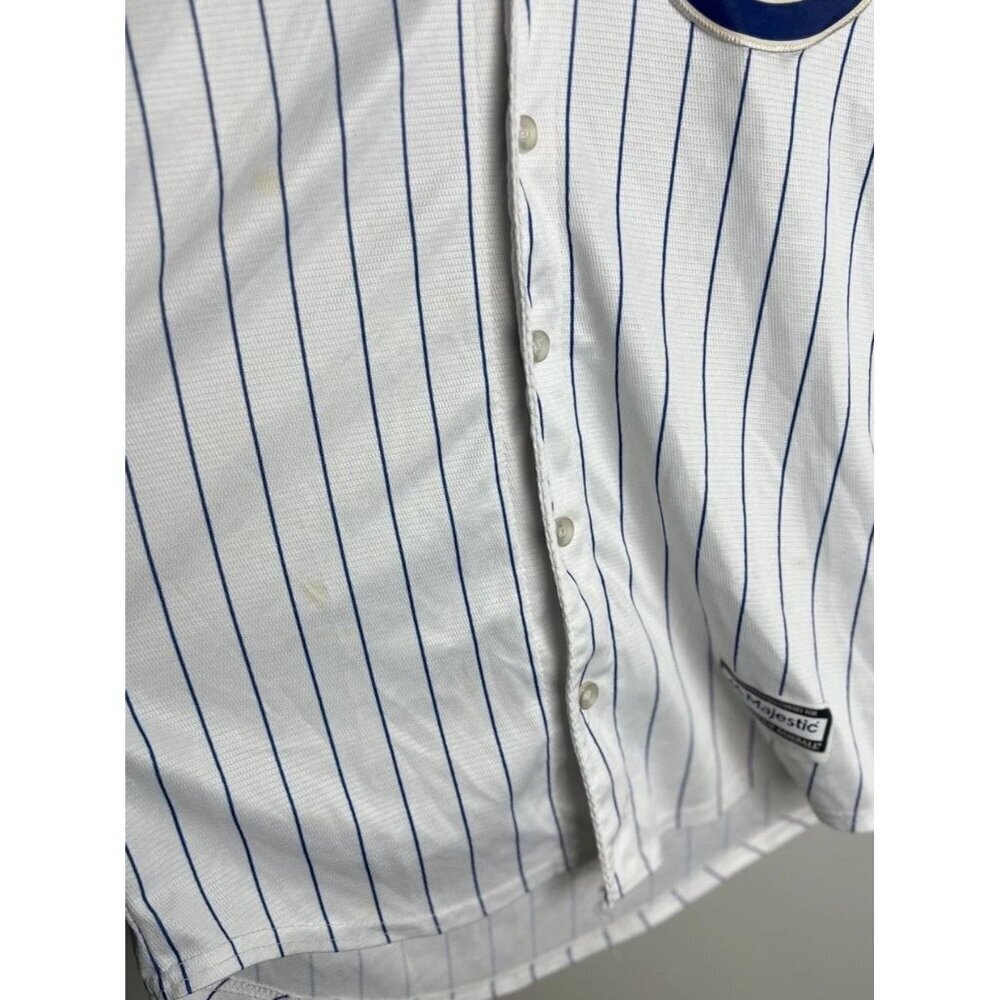 Majestic Chicago Cubs Kris Bryant 17 Pinstripe Jersey Youth L 14/16 Collectible - Picture 6 of 6